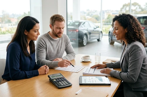 DriveWise advisor meeting with a borrower